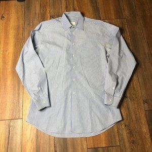 Ermenegildo Zegna Blue White Striped Shirt